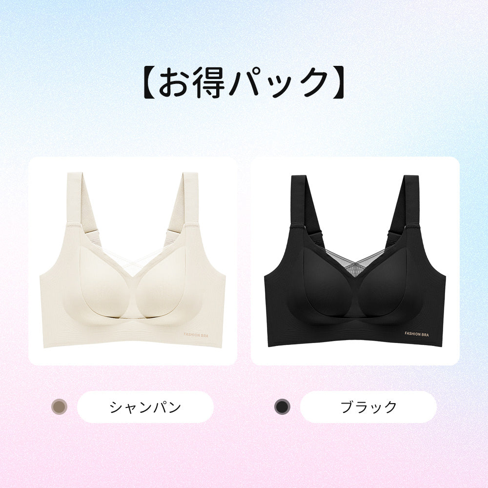 【クラウドシリーズ】スリミングブラ|自然な透け感でボリュームバストも美しくカバー