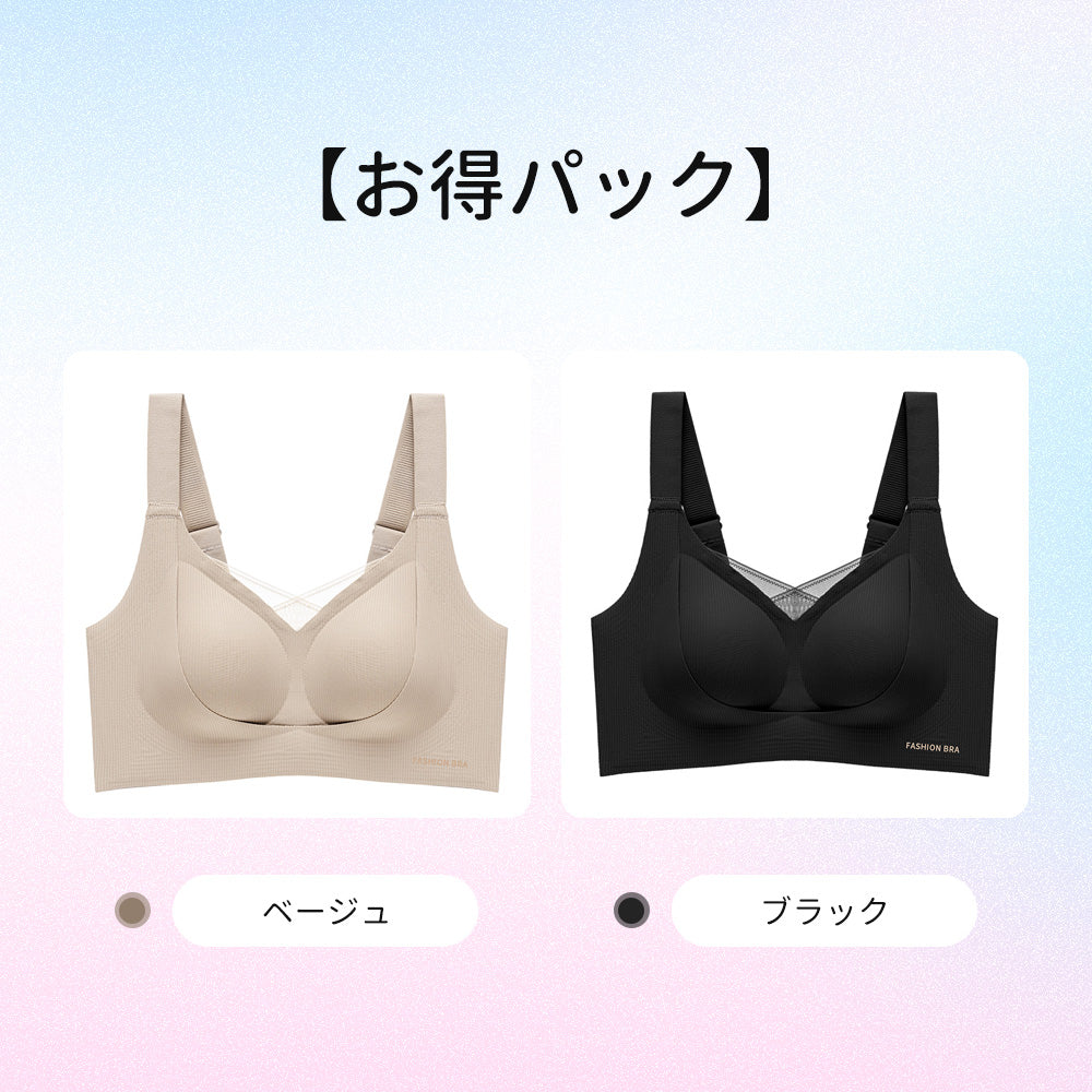 【クラウドシリーズ】スリミングブラ|自然な透け感でボリュームバストも美しくカバー